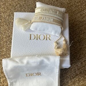 Dior cloth bracelets.